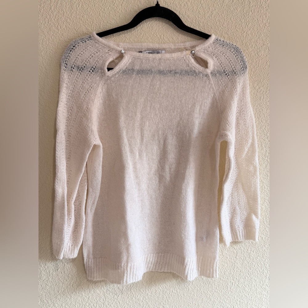 Jennifer Lopez  Cream Sweater